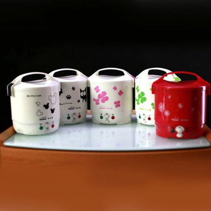 OUSHIBA Car Auto Mini Special Non-stick Inner Pot Multi-function Rice Cooker for Rice Soup Noodles Vegetable Dessert, Random Color Delivery