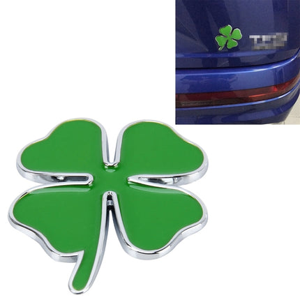 Four Leaf Clover Herb Luck Symbol Badge Emblem Labeling Sticker Styling Car Dashboard  Decoration, Size: 7.5*6cm, Size: 7.5x6cm