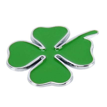 Four Leaf Clover Herb Luck Symbol Badge Emblem Labeling Sticker Styling Car Dashboard  Decoration, Size: 4*3.3cm, Size: 4x3.3cm