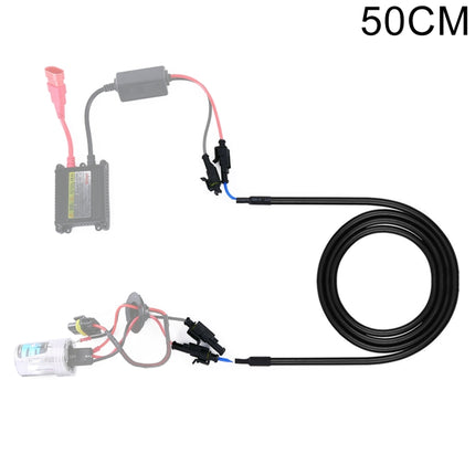 50cm Car HID Xenon Ballast High Voltage Extension Cable Harness, Size: 50cm