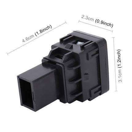 Car Fog Light 5 Pin On-Off Button Switch with Cable for Nissan Sylphy, With Cable