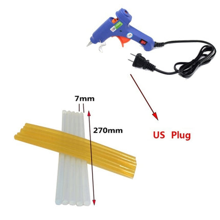50 in 1 Auto Car Metal PDR Dent Lifter-Glue Puller Tab Hail Removal Paintless Car Dent Repair Tools Kit, with 20W Glue Gun, US Plug or EU Plug