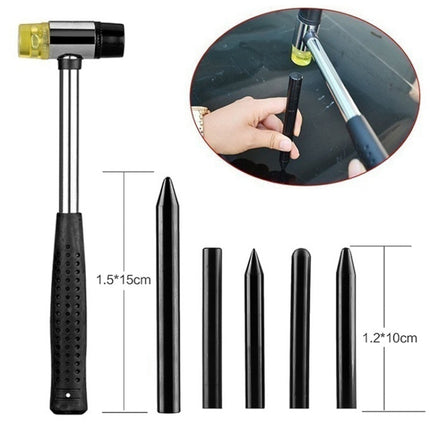 50 in 1 Auto Car Metal PDR Dent Lifter-Glue Puller Tab Hail Removal Paintless Car Dent Repair Tools Kit, with 20W Glue Gun, US Plug or EU Plug