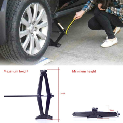 Upright ST-103D Heavy Duty Stabilizer Scissor Jack with Handle Lift Levelers 2000 Pound (1 Ton) Capacity Each - 10 to 35 CM Range, 1T Jack with Handle