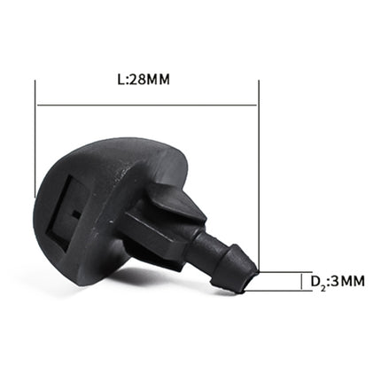 2 PCS Windshield Washer Wiper Jet Water Spray Nozzle 6438V8 for 1993-2007 Peugeot 207 / 306 / 307, For 1993-2007 Peugeot 207 / 306 / 307