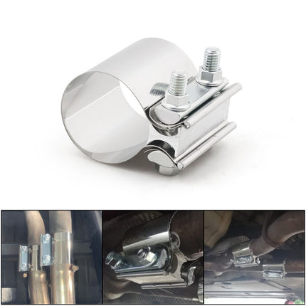 3 inch Car Turbo Exhaust Downpipe Stainless Steel Lap Joint Band Clamp, 3 inch