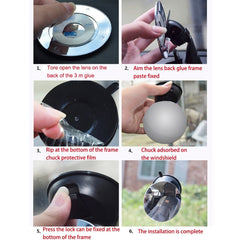 Car Auto 360 Degree Adjustable Baby View Mirror Rear Baby Safety Convex Mirror, Diameter: 85mm
