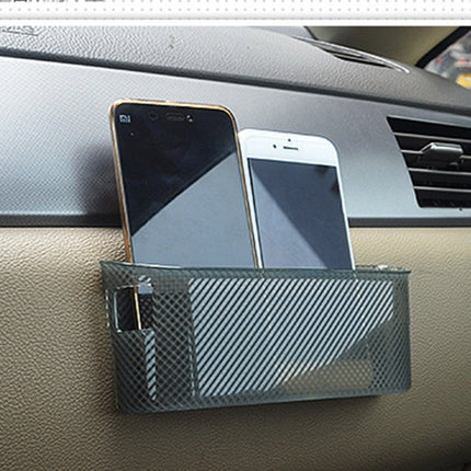 3R Car Auto Silicone Carrying Organizer Storage Vent Hanger Box Sticker Bag for Phone Coin Key and Other Small Items(Big Size), Big Size