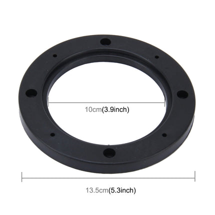 2 PCS 4 inch Car Auto ABS Loudspeaker Base Protection Hollow Cover Holder Mat, Inner Diameter: 10cm, 10cm