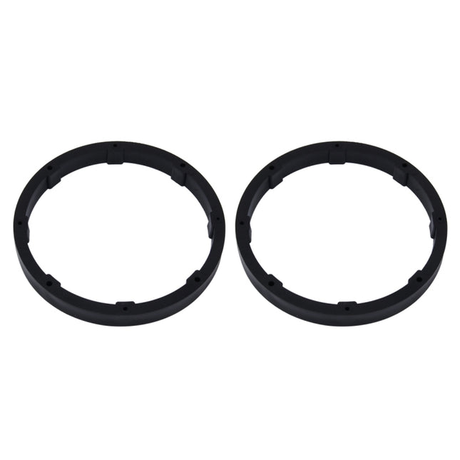 2 PCS 6.5 inch Car Auto ABS  Loudspeaker Base Protection Solid Cover Holder Mat, Inner Diameter: 14.5cm, Universal 6.5 inch