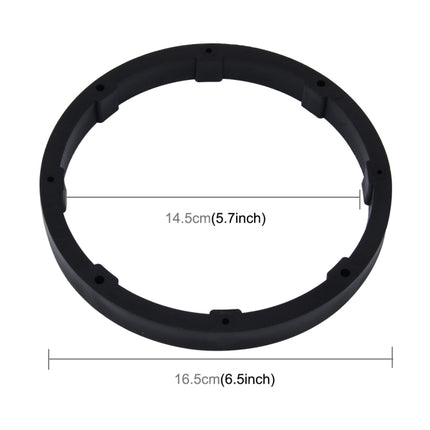 2 PCS 6.5 inch Car Auto ABS  Loudspeaker Base Protection Solid Cover Holder Mat, Inner Diameter: 14.5cm, Universal 6.5 inch