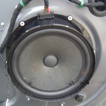 2 PCS 6.5 inch Car Auto ABS  Loudspeaker Base Protection Solid Cover Holder Mat, Inner Diameter: 14.5cm, Universal 6.5 inch