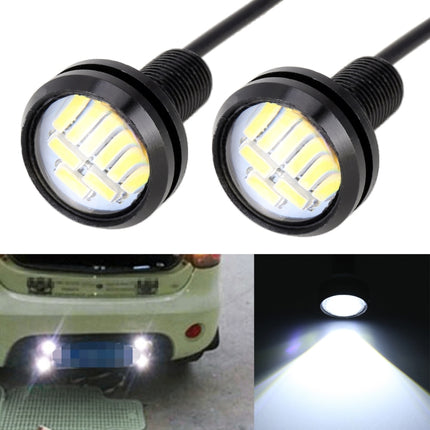 2 PCS 2W Car Auto Eagle Eyes Fog Light Turn Light with 12 SMD-4014 LED Lamps, DC 12V Cable Length: 55cm, SMD-4014, Eagle Eye Light  12V/2W