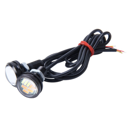2 PCS 2W Car Auto Eagle Eyes Fog Light Turn Light with 12 SMD-4014 LED Lamps, DC 12V Cable Length: 55cm, SMD-4014, Eagle Eye Light  12V/2W