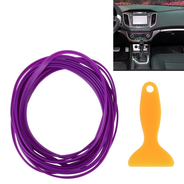 5m Flexible Trim For DIY Automobile Car Interior Moulding Trim Decorative Line Strip with Film Scraper