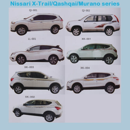 3 PCS SUV Body Decorative Strip Brand Car Streamline Shining Sticker For Honda CRV Nissarl X-Trail/Qashqai/Murano series, Strip Brand Car Streamline Shining Sticker