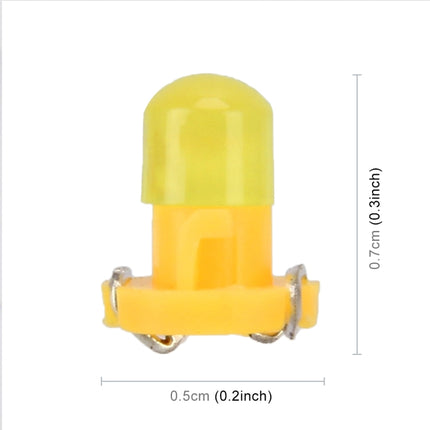 10 PCS 2W T3 Wedge Instrument Panel LED Light Dashboard Gauge Cluster Indicator Lamp Bulb, 2W T3, T3