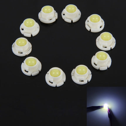 10PCS 2W T4.7 Wedge Instrument Panel LED Light Dashboard Gauge Cluster Indicator Lamp Bulb, 2W T4.7, 2W  T4.7