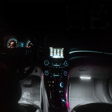 2 in 1 4.5W 18 SMD-5050-LEDs RGB Car Interior Floor Decoration Atmosphere Neon Light Lamp, DC 12V, 2 in 1 4.5W (White Light)