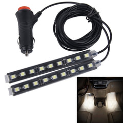 2 in 1 4.5W 18 SMD-5050-LEDs RGB Car Interior Floor Decoration Atmosphere Neon Light Lamp, DC 12V
