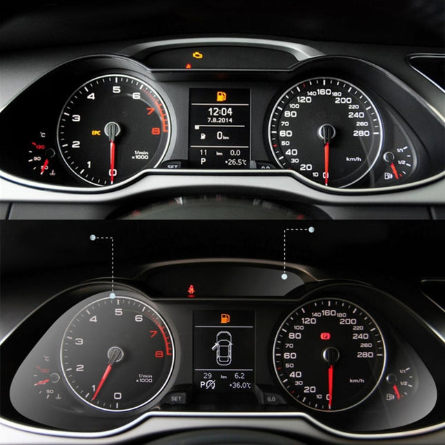 Car-Styling Auto Protection Covers Accessories Car Dashboard Protective Film 99% Light Transmitting for Audi A4L, For Audi A4L