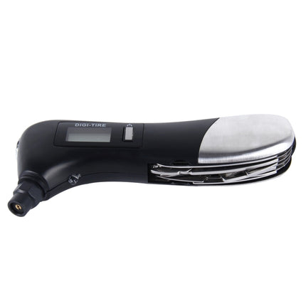 9 in 1 Digital Tire Pressure Gauge Multi-function Safety Hammer with Swiss Style Army Knife, Flashlight and Red Safety Light, Outdoor Tool Kit, 9 in 1