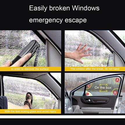 9 in 1 Digital Tire Pressure Gauge Multi-function Safety Hammer with Swiss Style Army Knife, Flashlight and Red Safety Light, Outdoor Tool Kit, 9 in 1