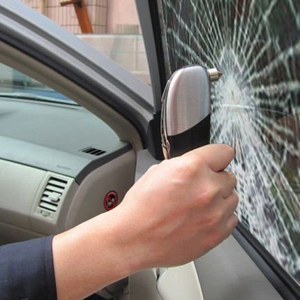 9 in 1 Digital Tire Pressure Gauge Multi-function Safety Hammer with Swiss Style Army Knife, Flashlight and Red Safety Light, Outdoor Tool Kit, 9 in 1