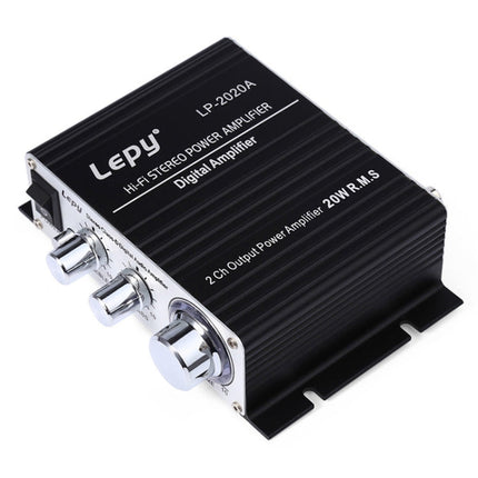 LP-2020A Car / Household HIFI Amplifier Audio, Support MP3, UK Plug with 3A Power Supply, UK Plug