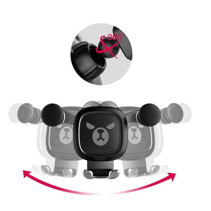 Big Eyes Pattern Gravity Cartoon Air Vent Car Mount Phone Holder, Big Eyes(Black), Big Eyes(Silver)