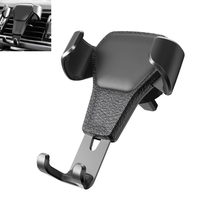 Litchi Texture Gravity Car Mount Phone Holder, Litchi Texture(Black), Litchi Texture(White)