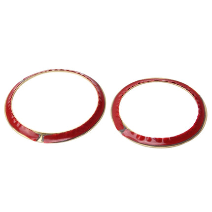 2 PCS/Set Zinc Alloy Steering Wheel Decoration Ring Sticker Logo Car Styling Modification Car Front Logo Ring Decoration Rear Cover Trim Hood Emblem Rings for BMW 3 Series, For BMW 3 Series