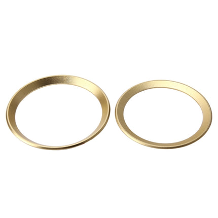 2 PCS/Set Zinc Alloy Steering Wheel Decoration Ring Sticker Logo Car Styling Modification Car Front Logo Ring Decoration Rear Cover Trim Hood Emblem Rings for BMW 3 Series, For BMW 3 Series