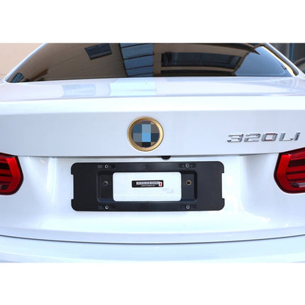 2 PCS/Set Zinc Alloy Steering Wheel Decoration Ring Sticker Logo Car Styling Modification Car Front Logo Ring Decoration Rear Cover Trim Hood Emblem Rings for BMW 3 Series, For BMW 3 Series