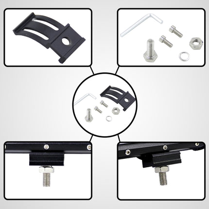 5 inch 18W 24 LED Waterproof IP67 Two Bar Modified Off-road Lights Spotlight Light Car Work Lights, DC 9-48V, Spot/72W/6000K 3000LM, Yellow/18W/3000K 1080LM