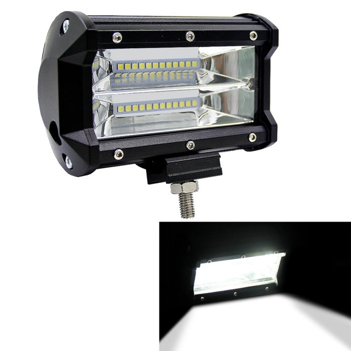 5 inch 18W 24 LED Waterproof IP67 Two Bar Modified Off-road Lights Spotlight Light Car Work Lights, DC 9-48V, Spot/72W/6000K 3000LM, Yellow/18W/3000K 1080LM