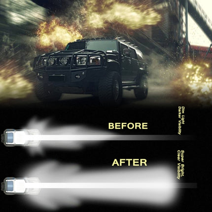 5 inch 18W 24 LED Waterproof IP67 Two Bar Modified Off-road Lights Spotlight Light Car Work Lights, DC 9-48V, Spot/72W/6000K 3000LM, Yellow/18W/3000K 1080LM