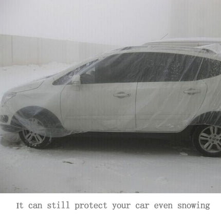 Outdoor Universal Waterproof Anti-Dust Sunproof SUV Disposal PE Car Cover, Fits Cars up to 7.5m(293 inch) in Length, Up to 7.5m