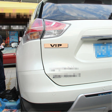 Auto VIP Sticker  VIP Label Car Stickers 3D Metal Fashion VIP Logo Car Stickers,Size:9.5*1.5cm