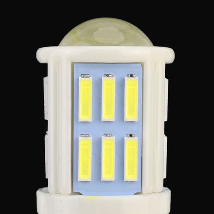 2 PCS 1156 / BA15S 4.5W DC 12V 6000K 290LM Car Auto Ceramics Turn Lights / Reversing Light 27LEDs SMD-7020 Lamps, with Projector Lens, 1156 / BA15S