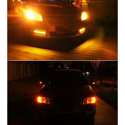 2 PCS T20 / 7440 3W DC 12V 6000K 200LM Car Auto Ceramics Turn Lights / Reversing Light 16LEDs SMD-7020 Lamps, with Projector Lens