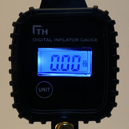 Car Multi-functional Digital LCD Display Tire Air Pressure Inflator Gauge Vehicle Tester Inflation Monitoring, Display Tire Air Pressure