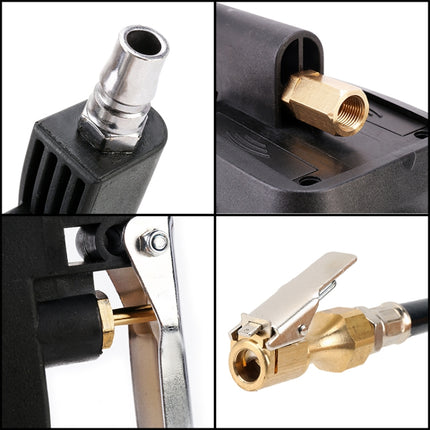 Car Multi-functional Digital LCD Display Tire Air Pressure Inflator Gauge Vehicle Tester Inflation Monitoring, Display Tire Air Pressure