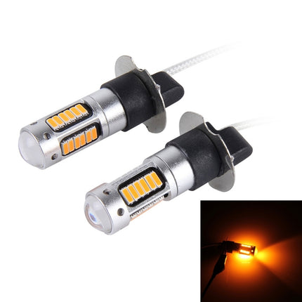 2 PCS H3 10W 30 SMD-4014 LEDs Car Fog Light, DC 12V, H3 (White Light), H3 (Blue Light), H3 (Pink Light), H3 (Ice Blue Light), H3 (Orange Light), H3 (Red Light)