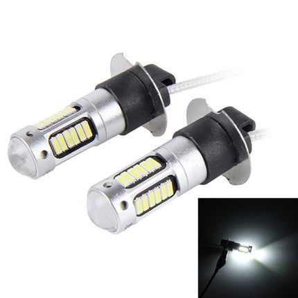 2 PCS H3 10W 30 SMD-4014 LEDs Car Fog Light, DC 12V, H3 (White Light), H3 (Blue Light), H3 (Pink Light), H3 (Ice Blue Light), H3 (Orange Light), H3 (Red Light)