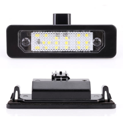 2 PCS DC 12V 3W 150LM 6000K LED License Plate Light 18LEDs SMD-3528 Bulbs Lamps for Ford Mustang 2010-2014, For Ford Mustang 2010-2014