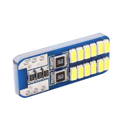 2 PCS T10 / W5W / 168 / 194 DC12V 1.4W 6000K 90LM 12LEDs SMD-3014 Car Reading Lamp Clearance Light, with Decoder, T10 / W5W / 168 / 194(90LM)