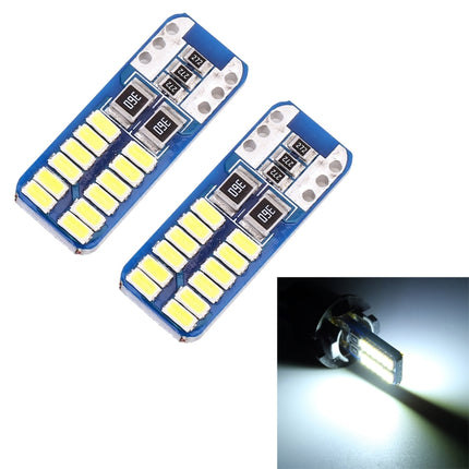 2 PCS T10 / W5W / 168 / 194 DC12V 1.4W 6000K 90LM 12LEDs SMD-3014 Car Reading Lamp Clearance Light, with Decoder, T10 / W5W / 168 / 194(90LM)