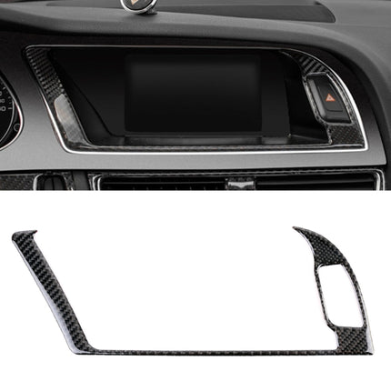 Car Carbon Fiber Navigation Outer Frame Decorative Sticker for Audi A4L / A5 / Q5 2009-2016, Navigation Outer Frame