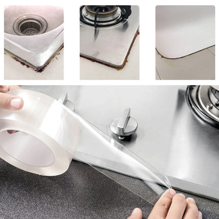 Acrylic Rubber Kitchen and Bathroom Waterproof Moisture-proof Tape Mildew Proof Stickers Size: 3cm x 3m, Thickness: 0.5mm, 3cm x 3m